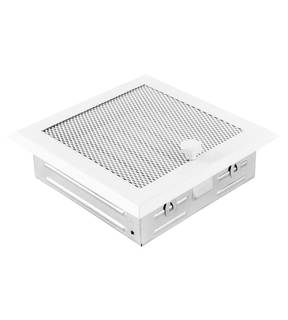 Obrázok ku produktu Krbová mriežka 16x16 so žalúziou, biela