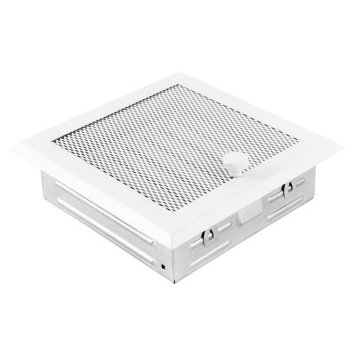 Zväčšený obrázok ku produktu Krbová mriežka 16x16 so žalúziou, biela