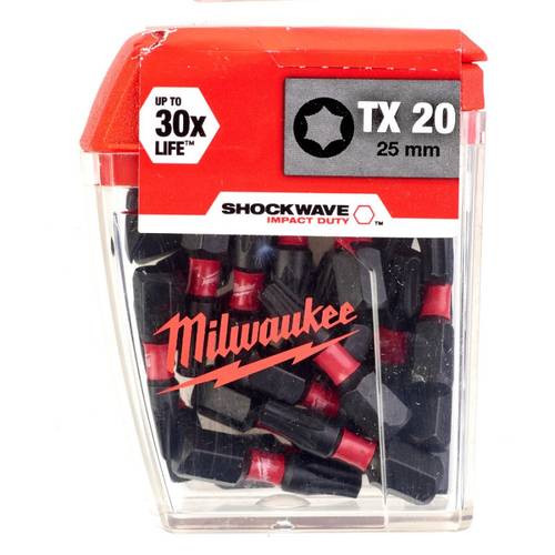 Zväčšený obrázok ku produktu Skrutkovacie bity TX20 25mm SHOCKWAVE /TICTAC/