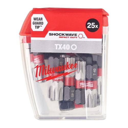 Zväčšený obrázok ku produktu Skrutkovacie bity TX40 SHOCKWAVE /TICTAC 25ks/