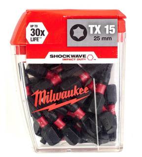 Obrázok ku produktu Skrutkovacie bity TX15 25mm SHOCKWAVE /TICTAC 10ks/