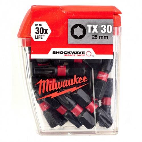 Zväčšený obrázok ku produktu Skrutkovacie bity TX30 25mm SHOCKWAVE /TICTAC 10ks/