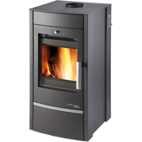 Obrázok ku produktu Teplovodné krbové kachle Almo II s výmenníkom, čierna, HAAS+SOHN HOME