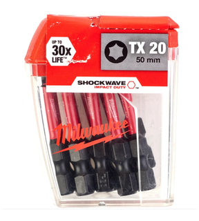 Obrázok ku produktu Skrutkovacie bity TX20 50mm SHOCKWAVE /TICTAC 10ks/
