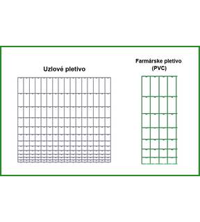 Obrázok ku produktu Uzlové lesnícke pletivo pozinkované, výška 1600 mm, hrúbka drôtu 2,0x2,8 mm, balík 50 m