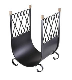 Obrázok ku produktu Kôš na drevo veľký, 68x48x45 cm, čierny