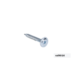 Obrázok ku produktu Skrutka 4,2x25 WP RAL 9016 dopravná biela do plechu s rámovou hlavou