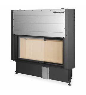 Obrázok ku produktu Krbová vložka IMPRESSION 2G L 118.60.01 s čiernou spaľovacou komorou, výsuvnými dvierkami a dvojitým presklením, ROMOTOP