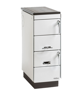 Obrázok ku produktu Kachle VSP 9101, chromové doplnky, striekaná oceľová platňa, farba biela