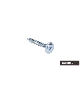 Obrázok ku produktu Skrutka 4,2x25 WP RAL 8019 šedo hnedá do plechu s rámovou hlavou