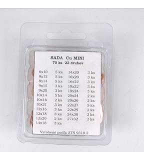 Obrázok ku produktu Sada tesnení Cu 90 ks, 18 druhov