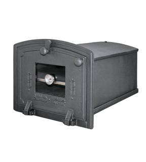 Obrázok ku produktu Rúra pečiaca so sklom a teplomerom 370x315 PZST, liatina