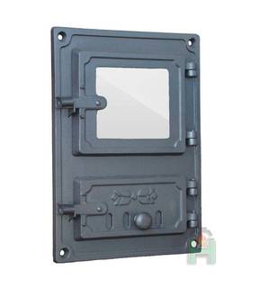 Obrázok ku produktu Liatinové dvierka kuchynské so sklom 375x275 DPK8R