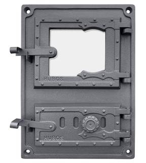 Obrázok ku produktu Liatinové dvierka kuchynské so sklom 375x275 DPK8WR