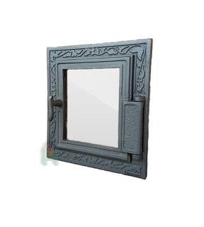 Obrázok ku produktu Liatinové dvierka prikladacie so sklom 355x325 DPK14