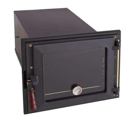 Zväčšený obrázok ku produktu Rúra pečiaca so sklom a teplomerom, drevený úchyt