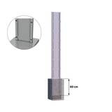 Obrázok ku produktu Stĺpik 2D Praktik 2400/190 mm do betónu, antracit