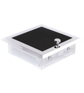 Obrázok ku produktu Krbová mriežka 16x16 so žalúziou, chróm lesklý