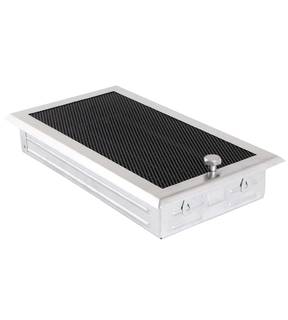 Obrázok ku produktu Krbová mriežka 16x32 so žalúziou, chróm matný