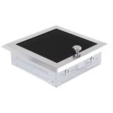 Obrázok ku produktu Krbová mriežka 16x16 so žalúziou, chróm matný