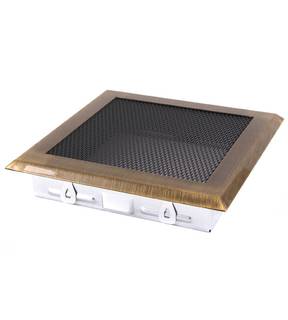 Obrázok ku produktu Krbová mriežka 16x16, mosadz patina