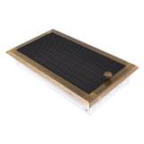 Obrázok ku produktu Krbová mriežka 16x32 so žalúziou, mosadz patina