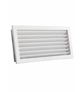 Obrázok ku produktu Krbová mriežka 325x195, STYLE biela s pevnou žalúziou