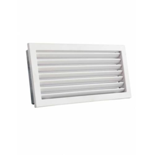 Zväčšený obrázok ku produktu Krbová mriežka 325x195, STYLE biela s pevnou žalúziou