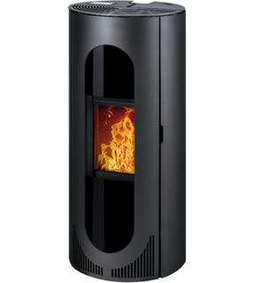 Obrázok ku produktu Peletové krbové kachle HSP 4 PRATO, čierna lesklá, HAAS+SOHN PREMIUM