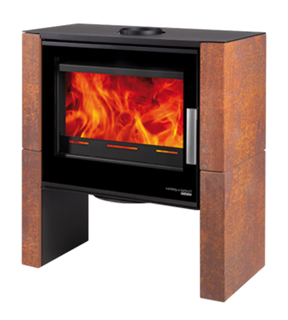 Obrázok ku produktu Kachle Dale, čierna/kachle hrdzavá patina, HAAS+SOHN PREMIUM