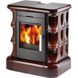 Obrázok ku produktu Krbové kachle Manta kachľový top a sokel, čierna/kachle hnedá, HAAS+SOHN HOME