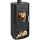 Obrázok ku produktu Krbové kachle Salerno II, čierna/sklenené veko, HAAS+SOHN HOME