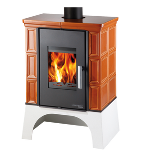 Obrázok ku produktu Teplovodné krbové kachle Eboli AL II s výmenníkom, ochladzovacou slučkou, čierna/karamel, HAAS+SOHN HOME