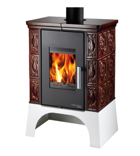 Obrázok ku produktu Teplovodné krbové kachle Empoli AL II s výmenníkom, ochladzovacou slučkou, čierna/hnedá, HAAS+SOHN HOME