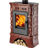 Obrázok ku produktu Krbové kachle Faro s kachľovým soklom, hnedá, HAAS+SOHN HOME