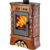Obrázok ku produktu Krbové kachle Faro s kachľovým soklom, medovník, HAAS+SOHN HOME