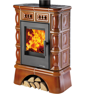 Obrázok ku produktu Krbové kachle Faro s kachľovým soklom, medovník, HAAS+SOHN HOME