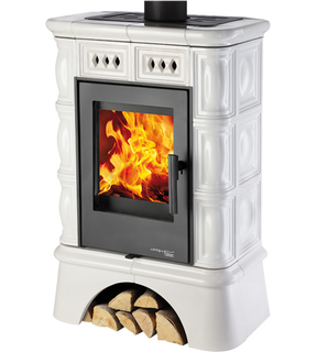 Obrázok ku produktu Krbové kachle Faro s kachľovým soklom, slonová kosť, HAAS+SOHN HOME