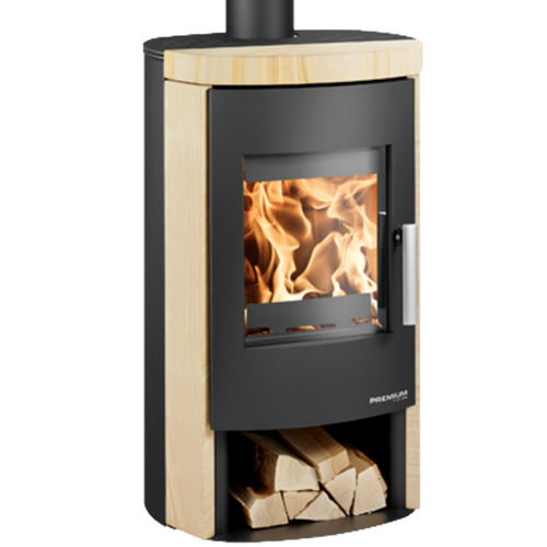 Zväčšený obrázok ku produktu Krbové kachle Madeira, čierna/Woodstone Prestige, HAAS+SOHN PREMIUM
