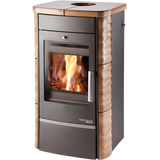 Obrázok ku produktu Teplovodné krbové kachle Alytus s výmenníkom, antracit/kachle havana, HAAS+SOHN HOME