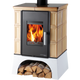 Obrázok ku produktu Teplovodné krbové kachle Eboli AL II s výmenníkom, ochladzovacou slučkou, čierna/tabak, HAAS+SOHN HOME