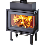 Obrázok ku produktu Krbová vložka rohová pravá Skara, čierna, HAAS+SOHN PREMIUM