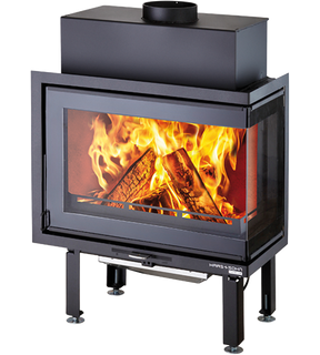 Obrázok ku produktu Krbová vložka rohová pravá Skara, čierna, HAAS+SOHN PREMIUM