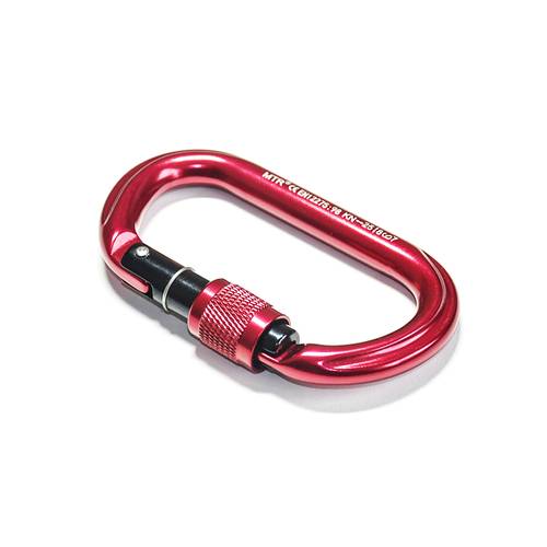 Zväčšený obrázok ku produktu Karabína horolezecká oválna. screw lock, 111x62,25Kn