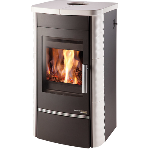 Zväčšený obrázok ku produktu Krbové kachle Alytus, čierna/kachle biela, HAAS+SOHN HOME