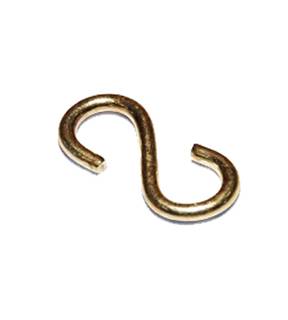 Obrázok ku produktu Hák S 3 Mosadzný pokovovaný