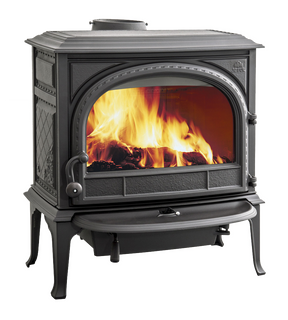 Obrázok ku produktu Liatinové krbové kachle F 400 ECO SE BP, čierny lak, bez ozdobných priečok, JOTUL