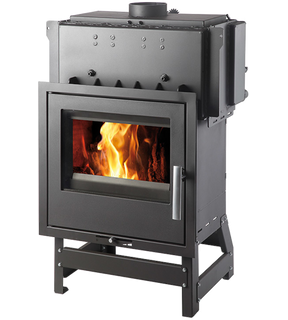 Obrázok ku produktu Teplovodná krbová vložka Vesuvio II/10/1S s výmenníkom, čierna/liatinové dvierka, HAAS+SOHN HOME