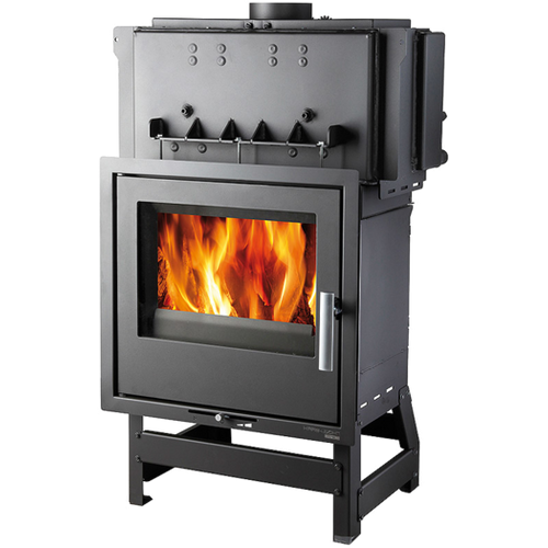 Zväčšený obrázok ku produktu Teplovodná krbová vložka Vesuvio II/13/1S s výmenníkom, čierna/liatinové dvierka, HAAS+SOHN HOME - FOXMARK