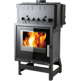 Obrázok ku produktu Teplovodná krbová vložka Vesuvio II/15/2S s výmenníkom, čierna/potlač skla, HAAS+SOHN HOME